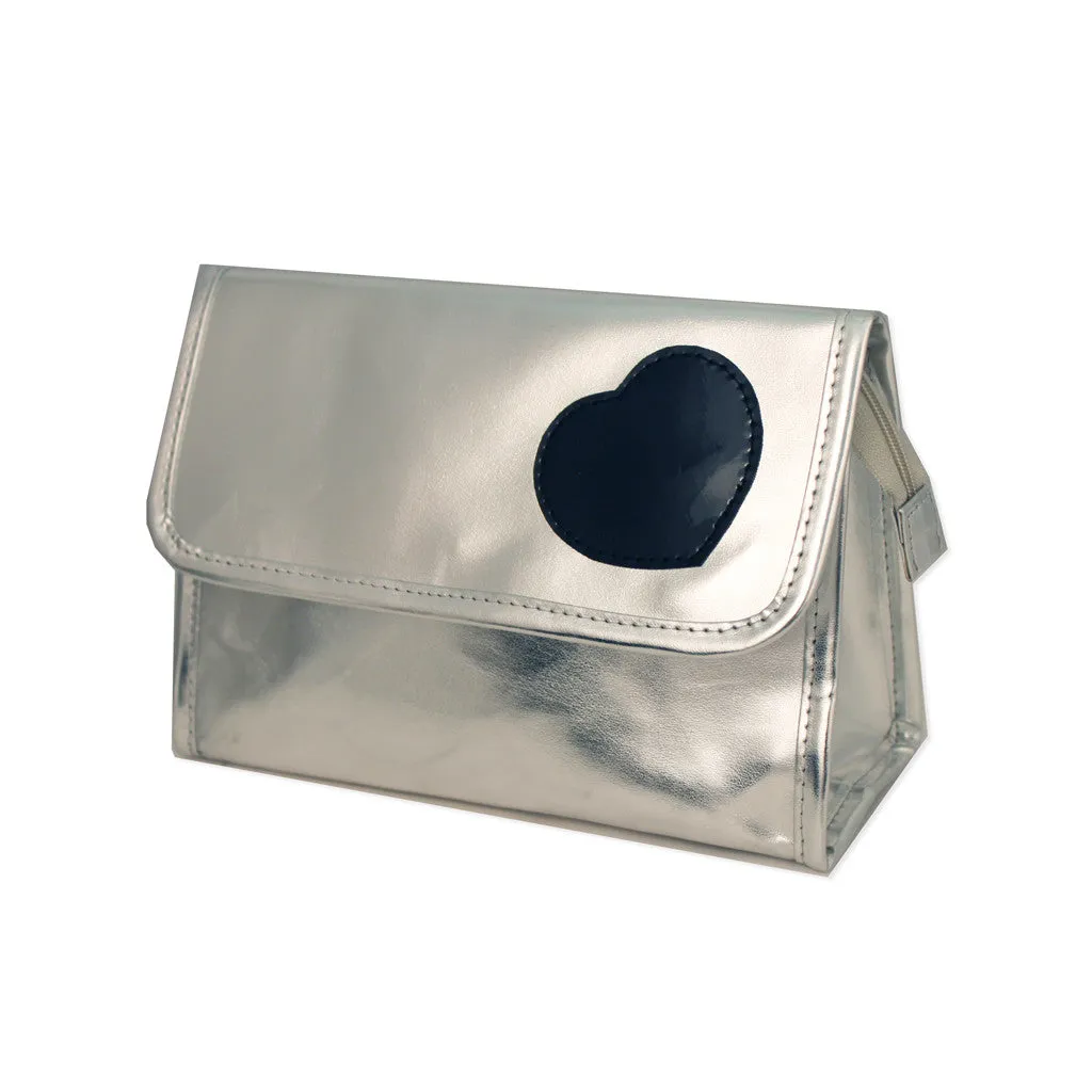 Cosmetic Bag with Mirror - Heart Collection