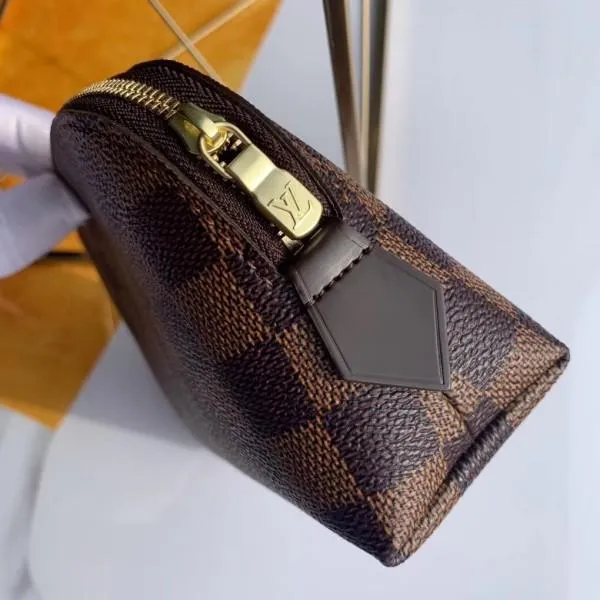 Cosmetic Pouch Pm Bag Damier Ebene Canvas N47516