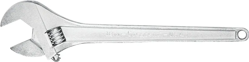 Crescent AC115 Adjustable Wrench, 15 in OAL, 1.688 in Jaw, Steel, Chrome, I-Beam Handle :EA: QUANTITY: 1