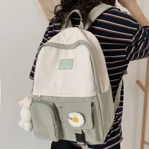 Cute Flower Nylon Backpack