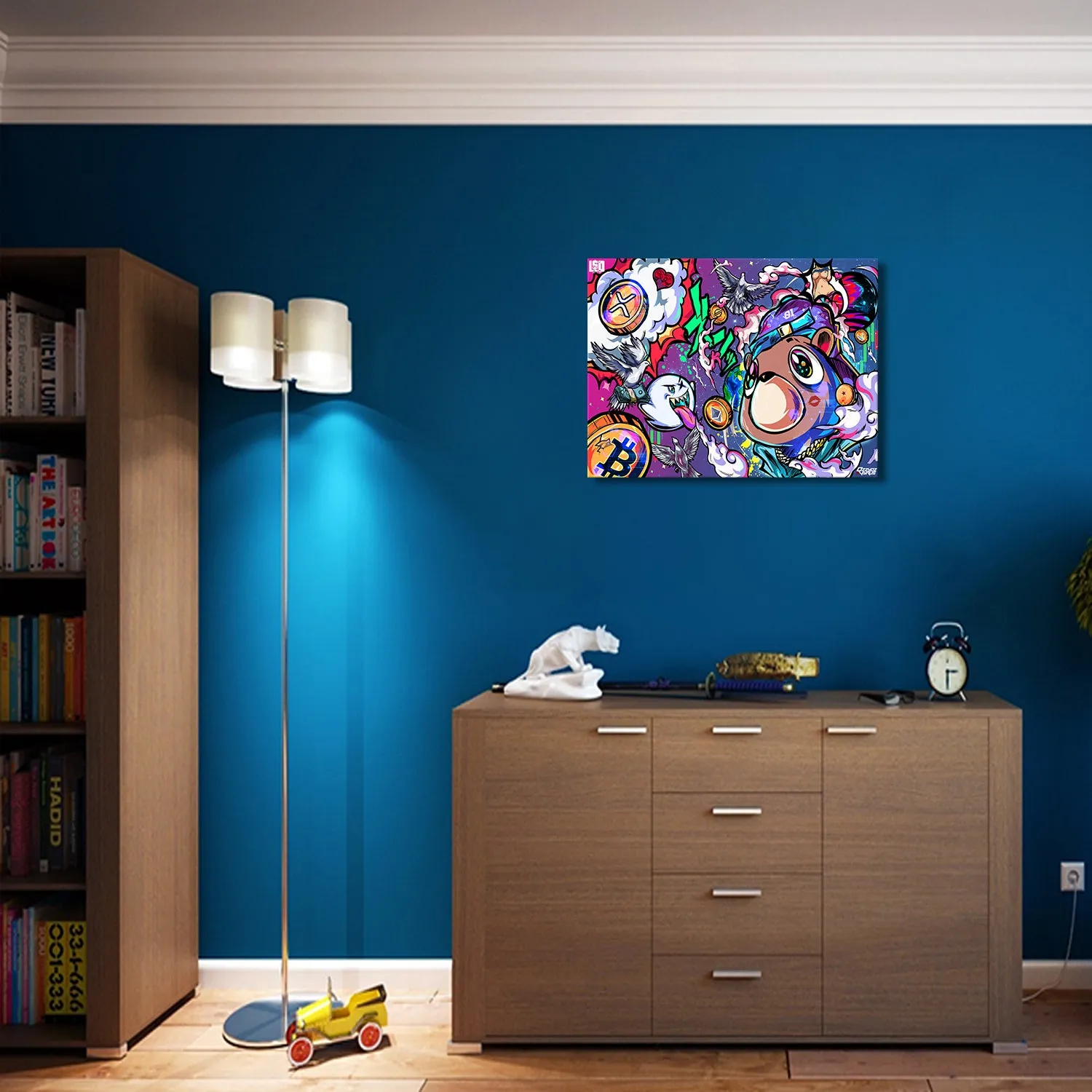 Cypto World Canvas Wall Art