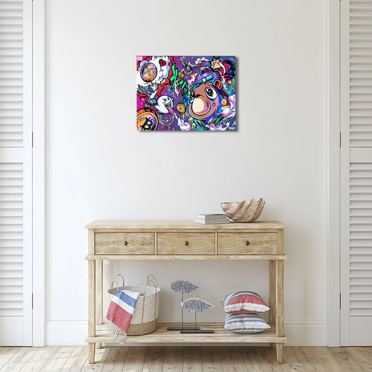 Cypto World Canvas Wall Art