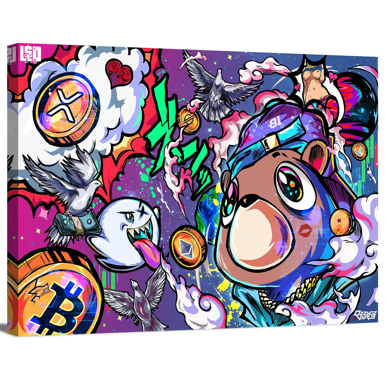 Cypto World Canvas Wall Art