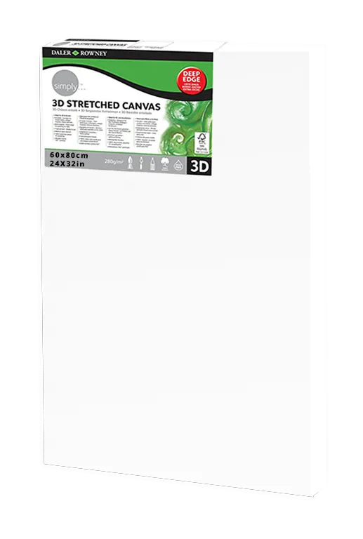 Daler Rowney 3D Stretched Canvas 60*80cm/24*32"