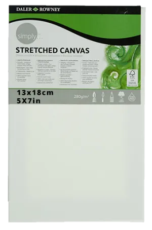 Daler Rowney Simply Stretched Canvas 13*8cm/5*7"