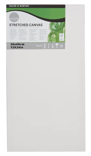 Daler Rowney Simply Stretched Canvas 30*60cm/12*24"