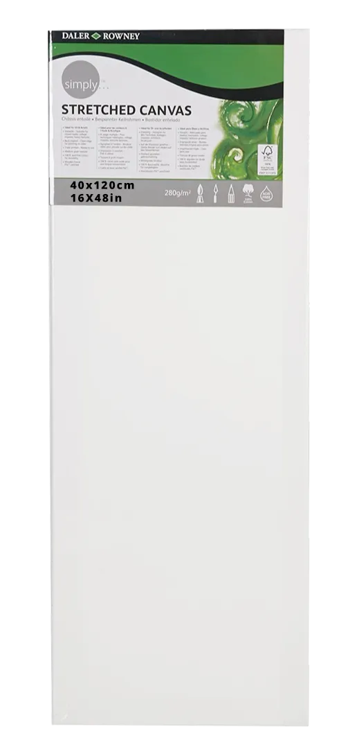 Daler Rowney Simply Stretched Canvas 40*120cm/16*48"
