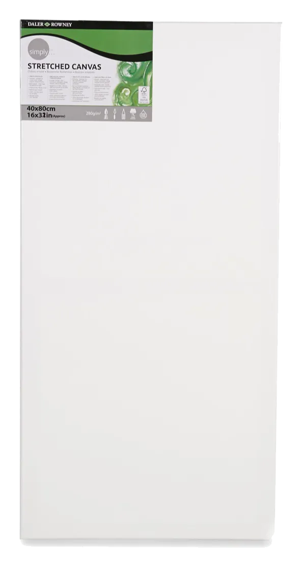 Daler Rowney Simply Stretched Canvas 40*80cm/16*32"