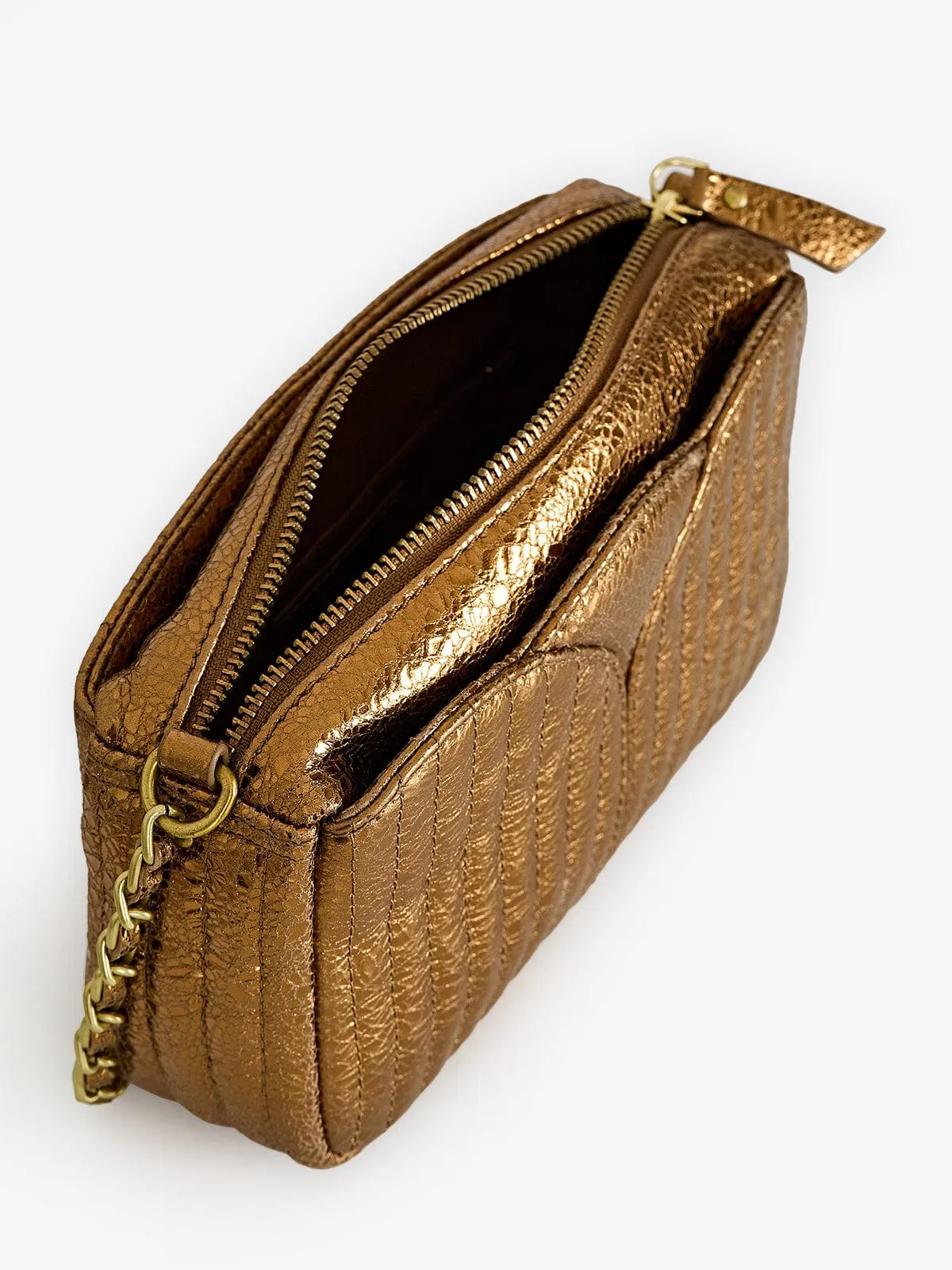 Divinou Leather Bag – Bronze