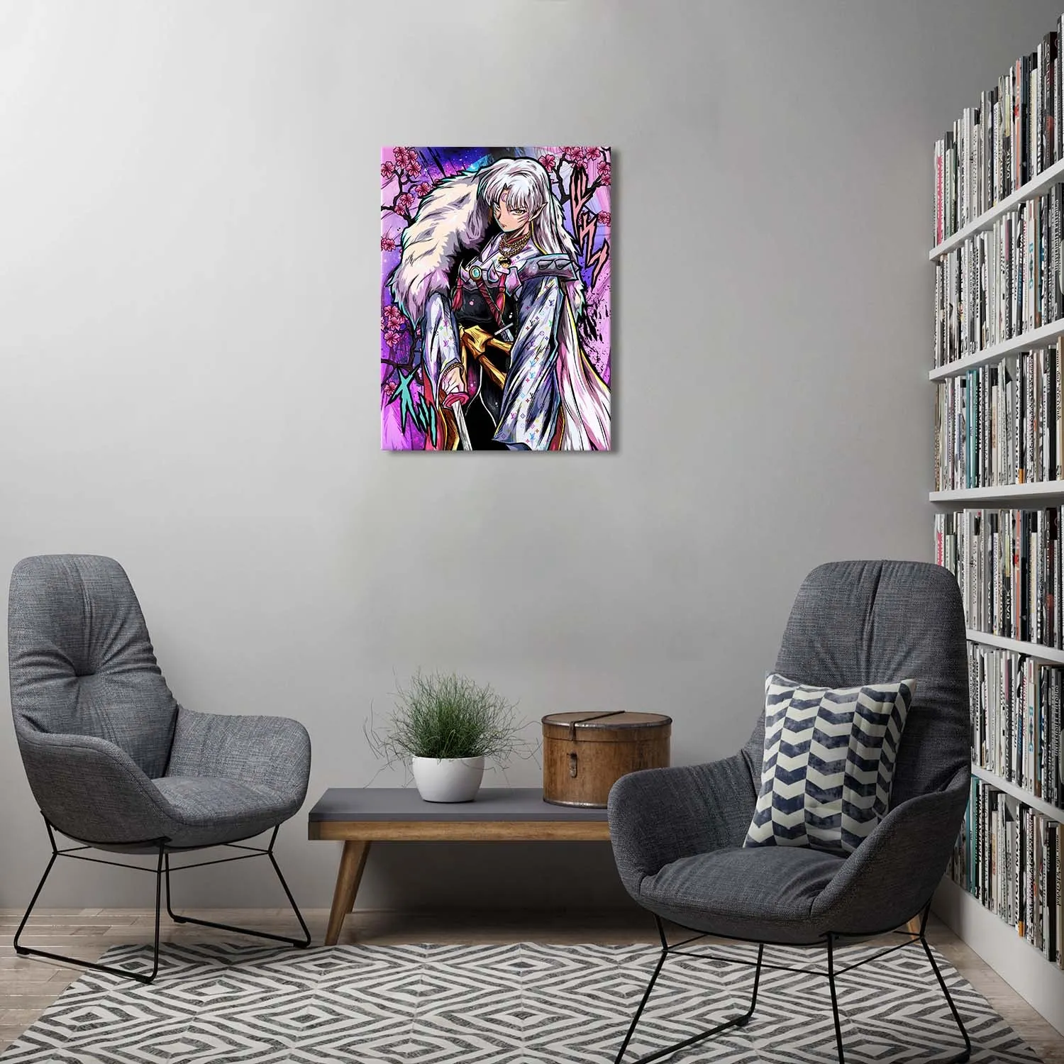 Dog Demon Brother Canvas Wall Art