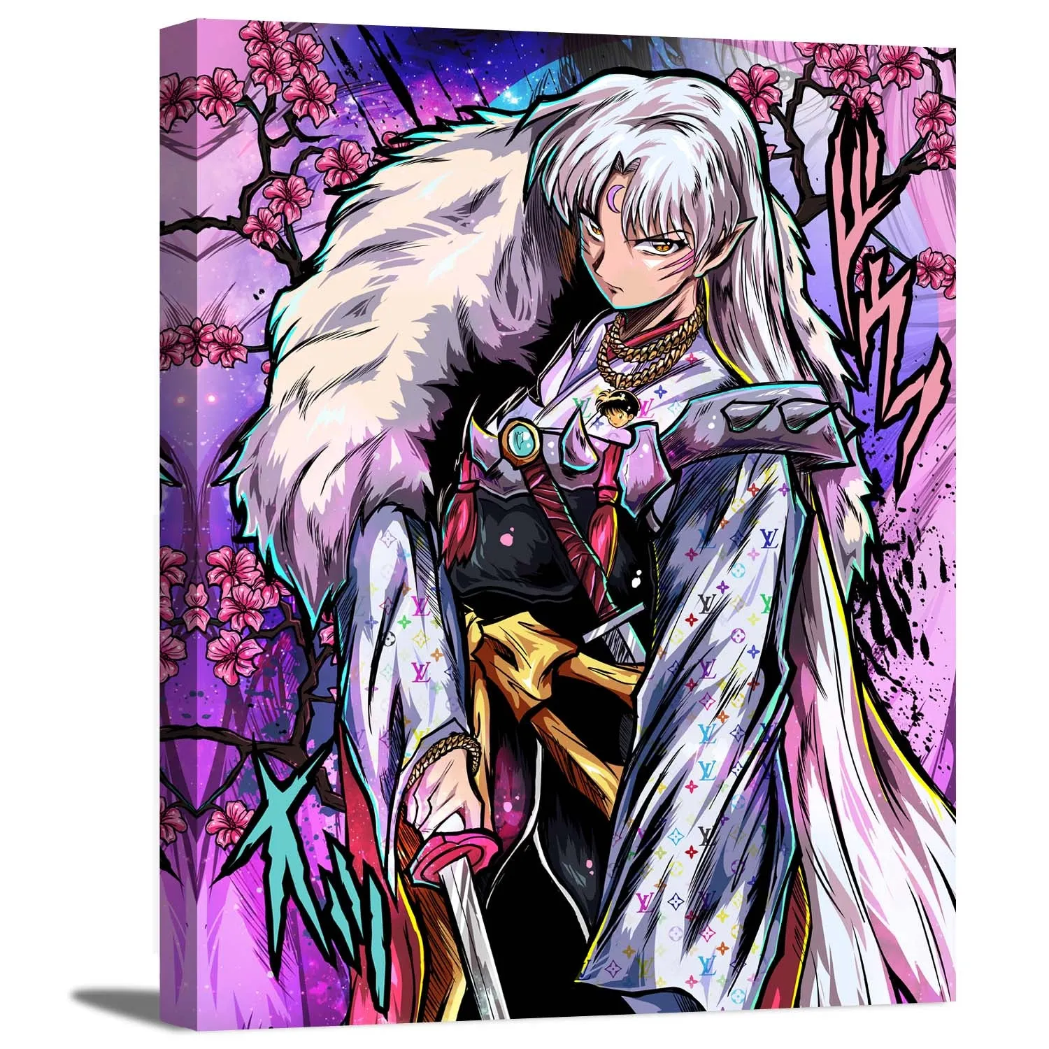 Dog Demon Brother Canvas Wall Art