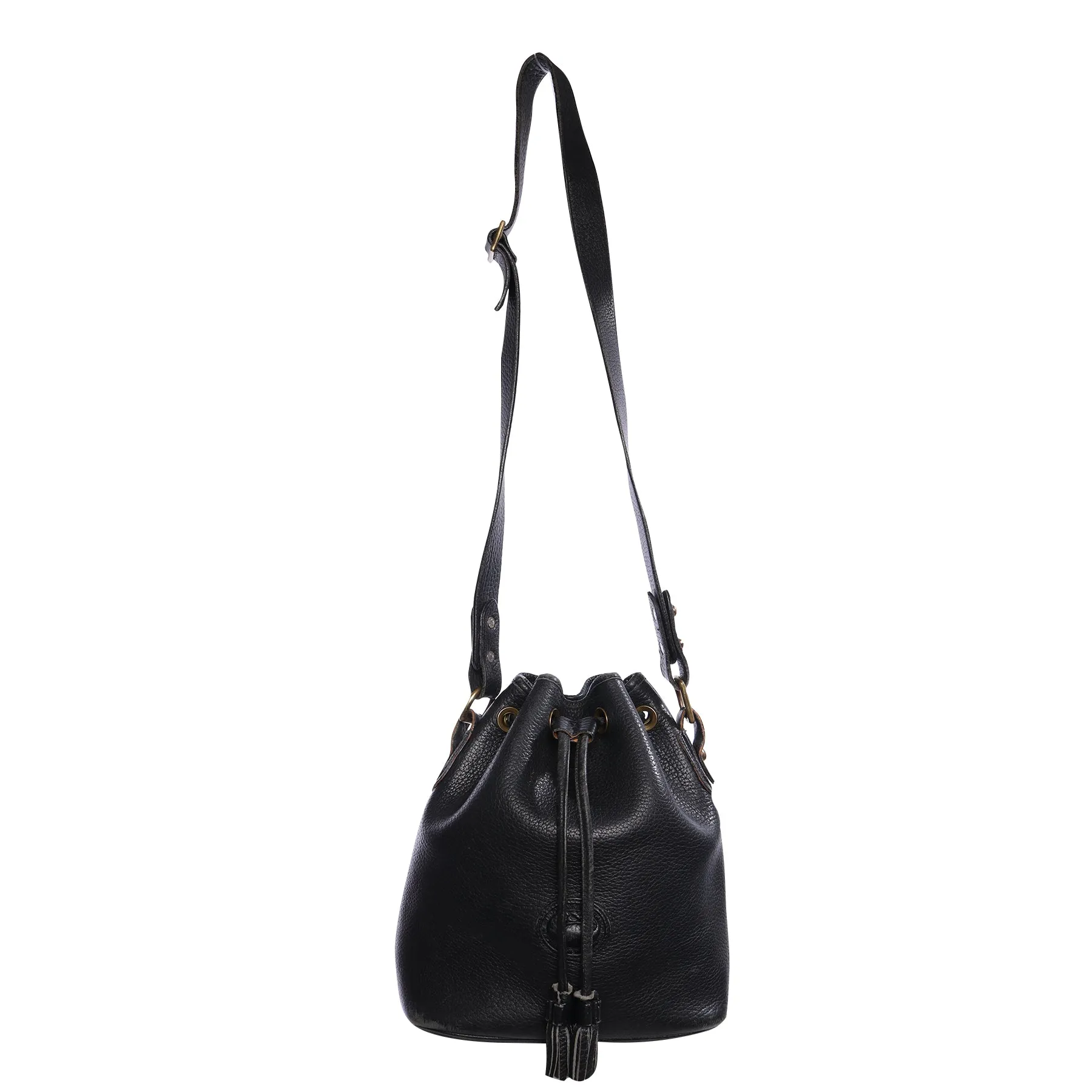 Dooney and Bourke Leather Bucket Drawstring Bag