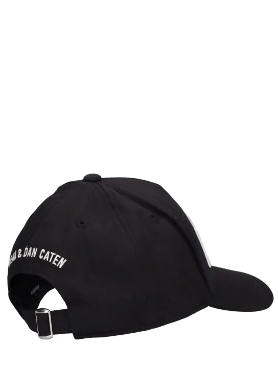 Dsquared2   Cotton gabardine baseball cap w/ logo 