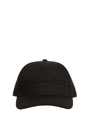 Dsquared2   Logo embroidered cotton gabardine cap 