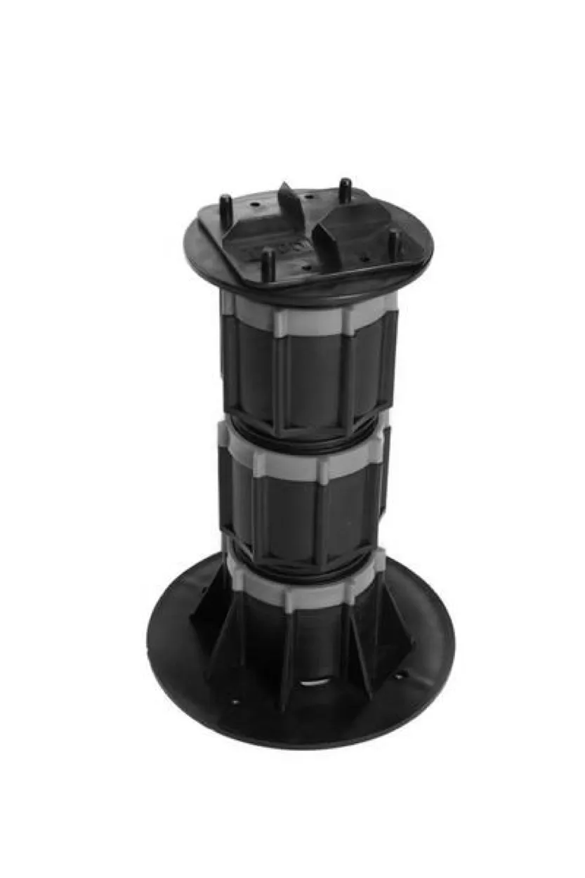 DTG-DECK TILE Adjustable Pedestal Supports with Top Tile Connector (Pack of 8)
