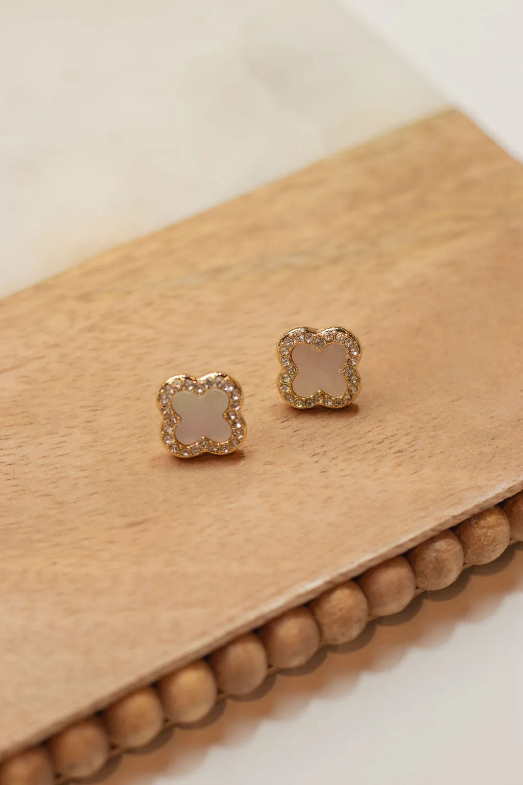 Elevated Quatrefoil Stud Earrings