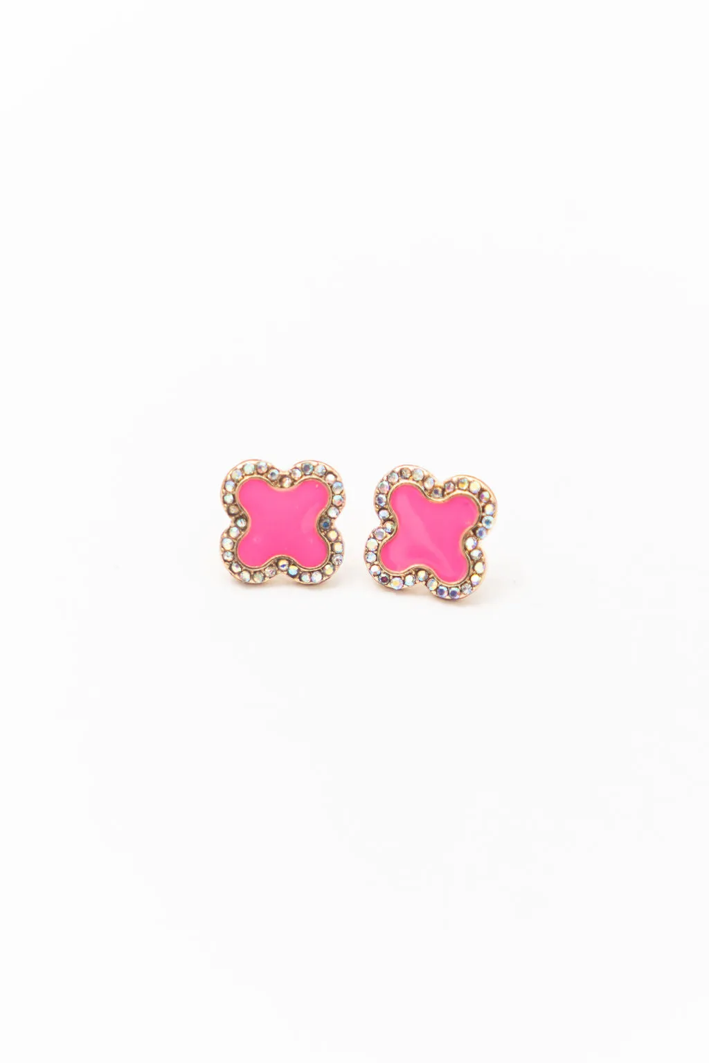 Elevated Quatrefoil Stud Earrings