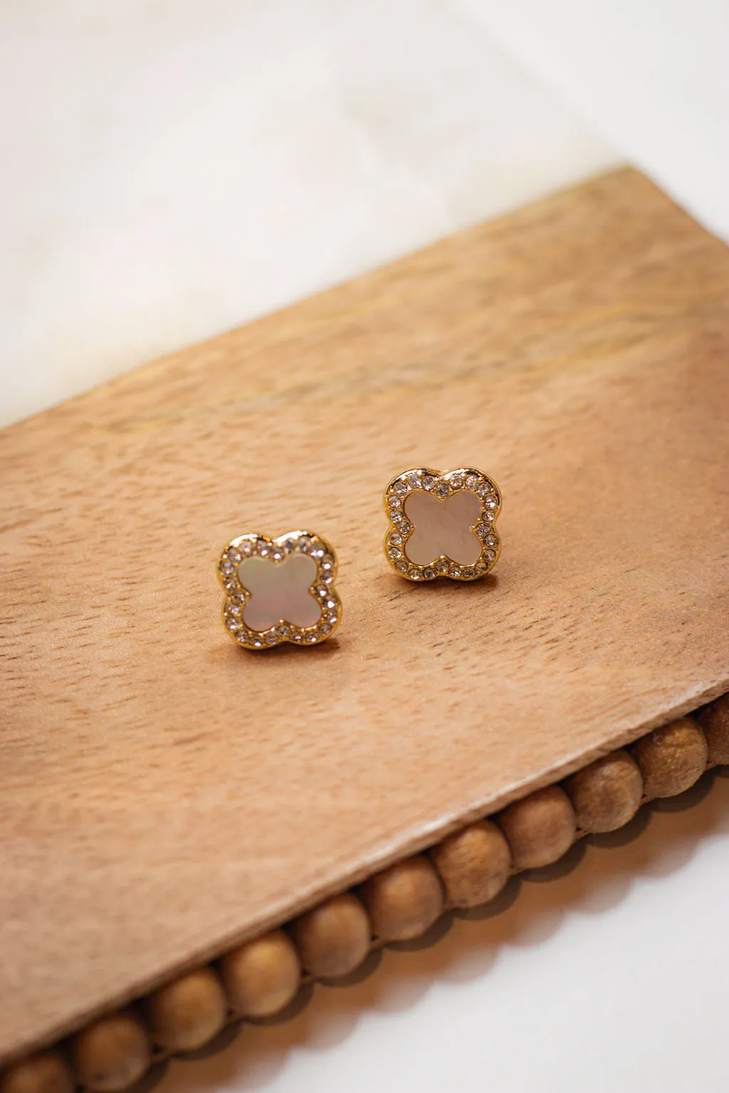 Elevated Quatrefoil Stud Earrings