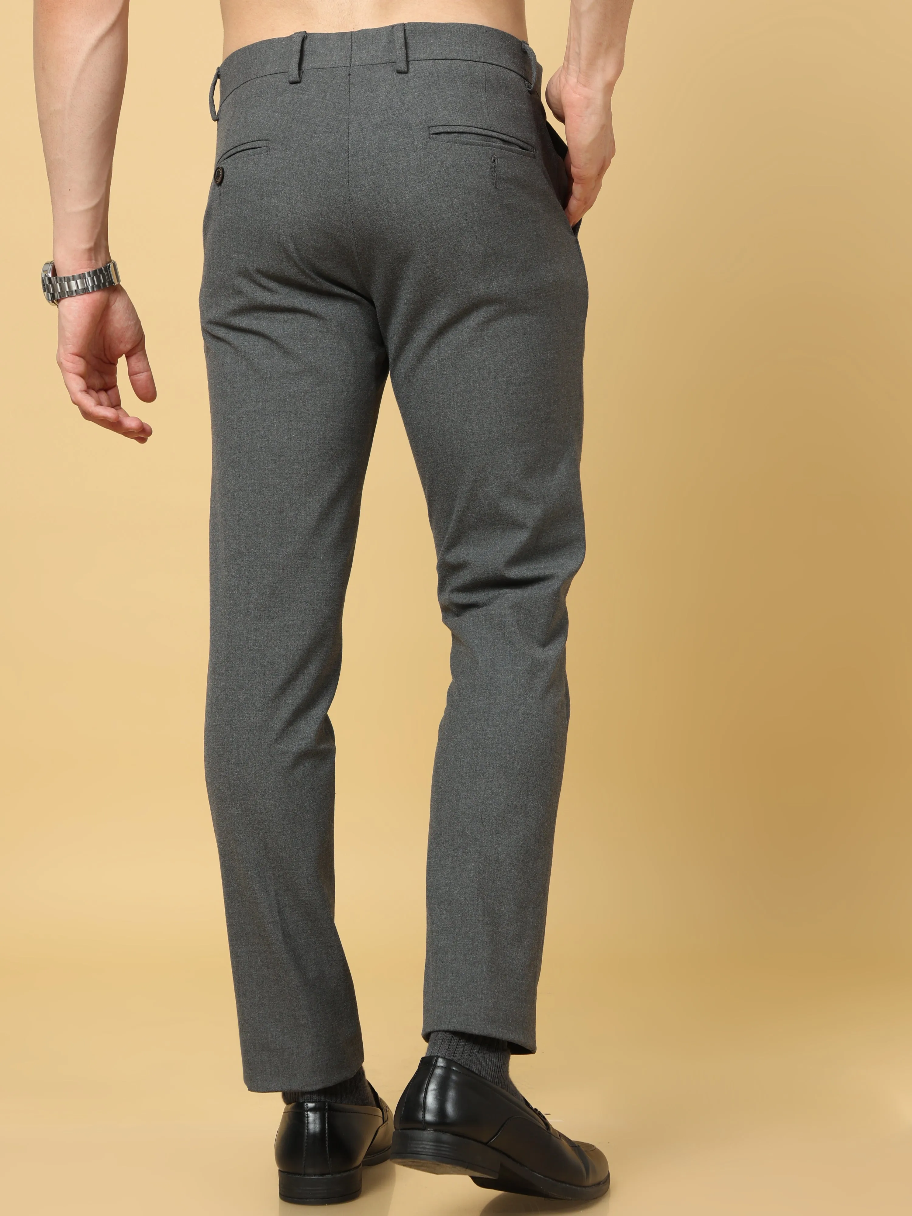 Essential Ash Grey Sleek Formal Trouser
