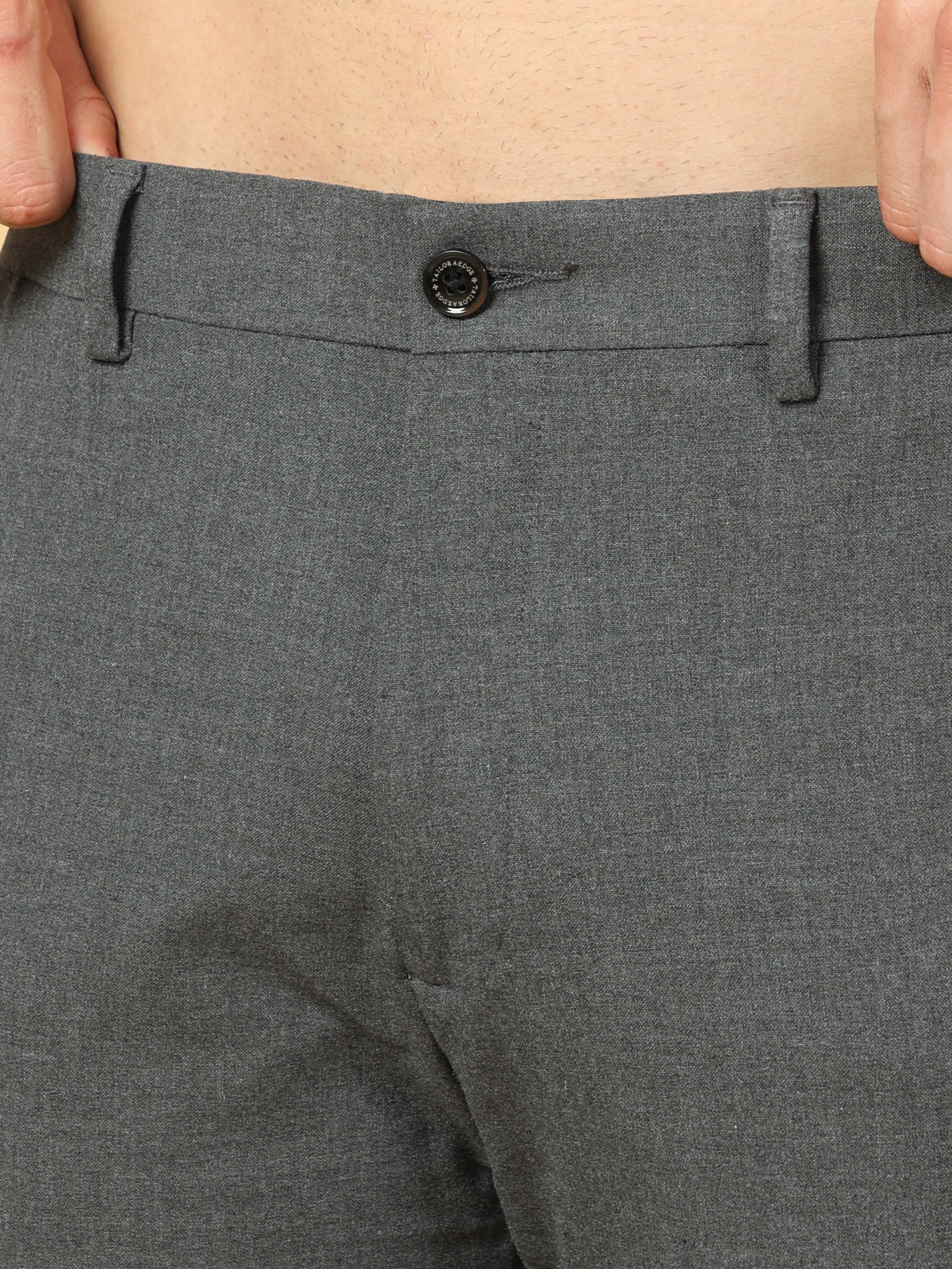 Essential Ash Grey Sleek Formal Trouser