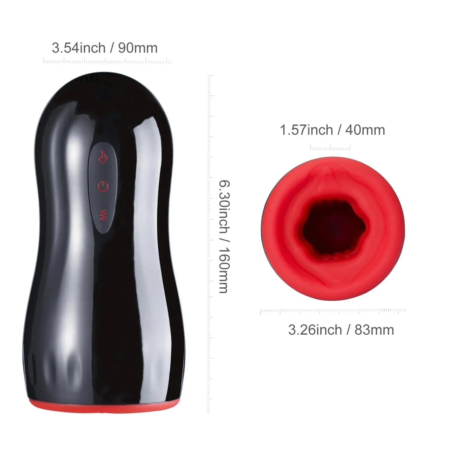 Evan - Sleek Vibrating Male Masturbator Cup