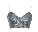 FASHION SHINING SEQUINS SILVER HOT DRESS