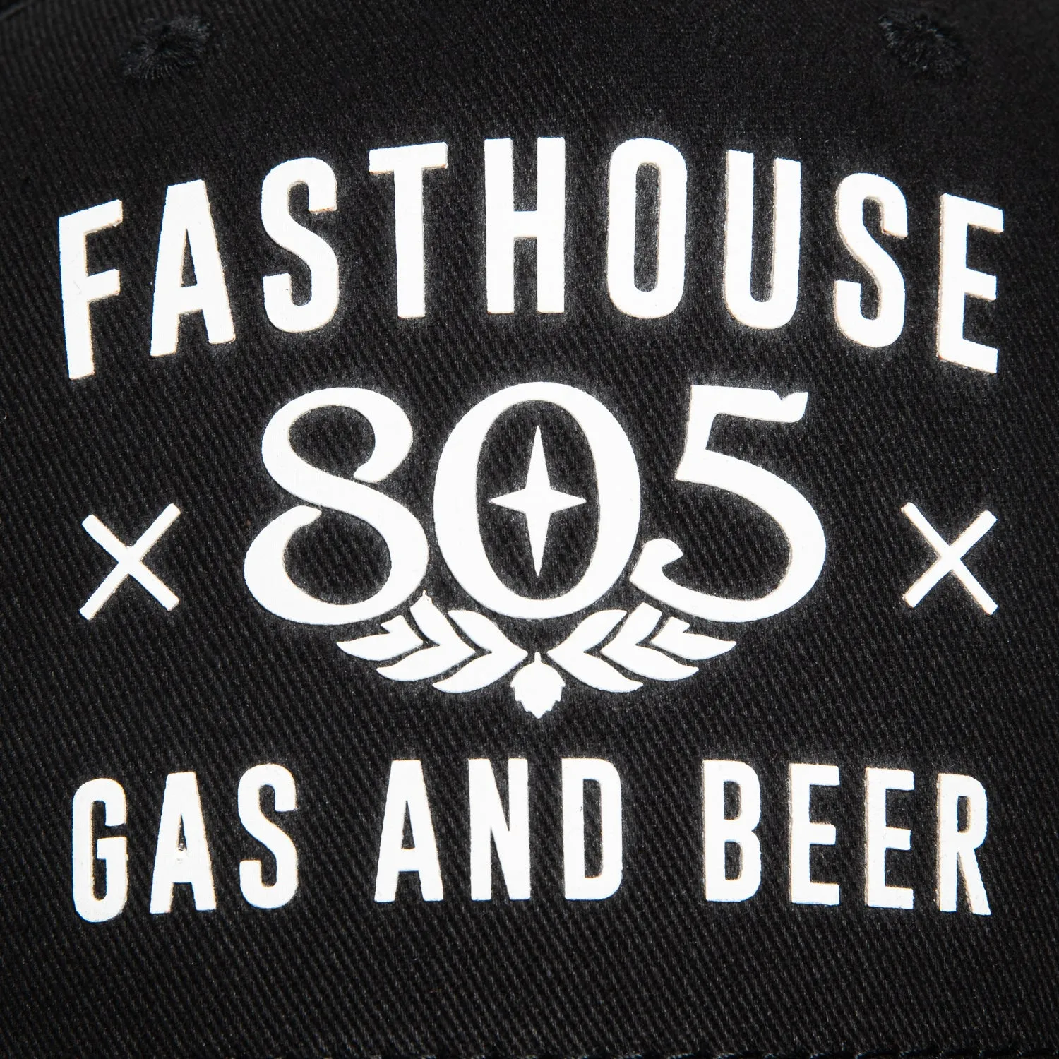 Fasthouse Gas & Beer trucker Snapback Hat - Black