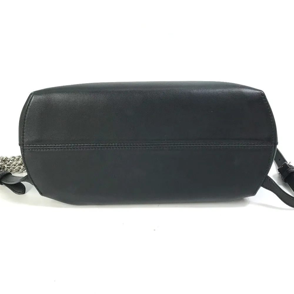 FENDI Backpack 8BZ042 leather black Bag to school Women Used