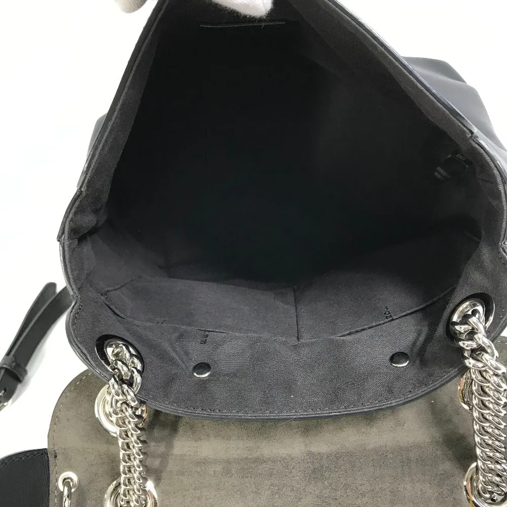 FENDI Backpack 8BZ042 leather black Bag to school Women Used