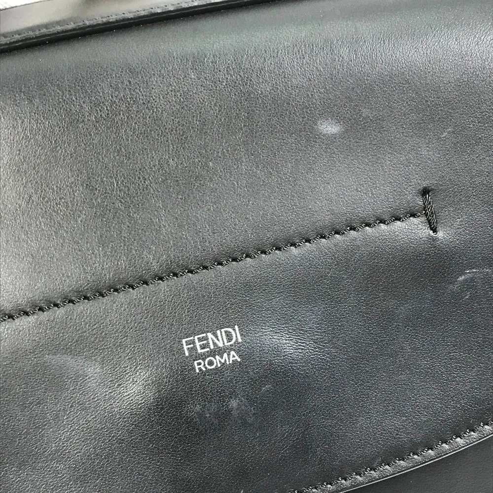 FENDI Backpack 8BZ042 leather black Bag to school Women Used