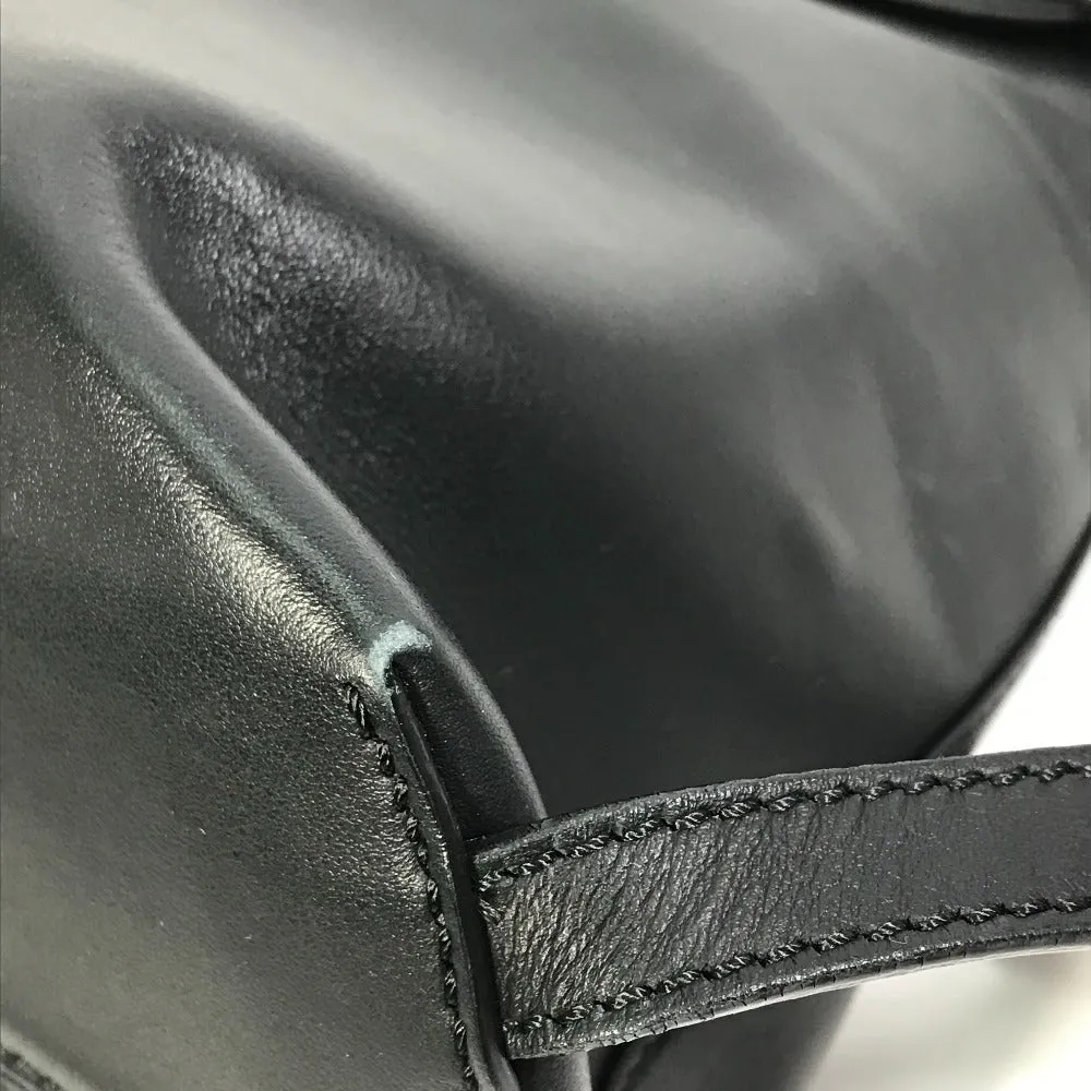 FENDI Backpack 8BZ042 leather black Bag to school Women Used