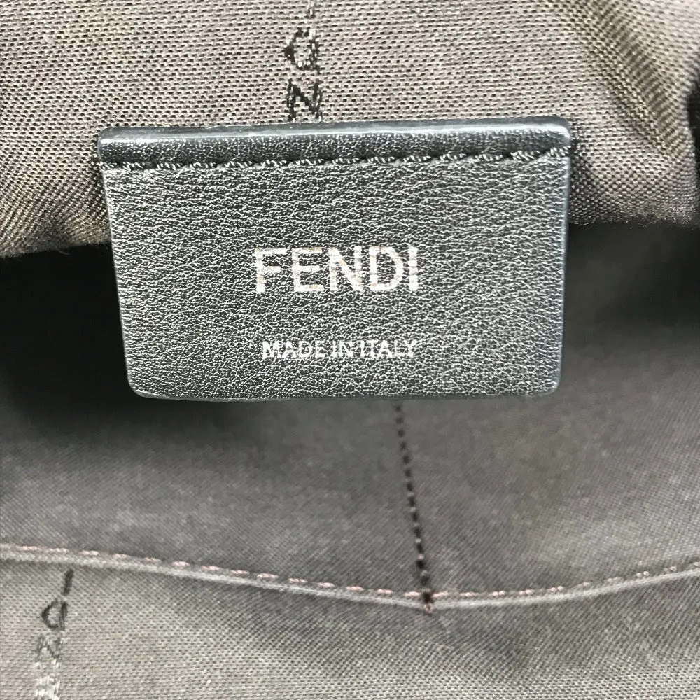 FENDI Backpack 8BZ042 leather black Bag to school Women Used