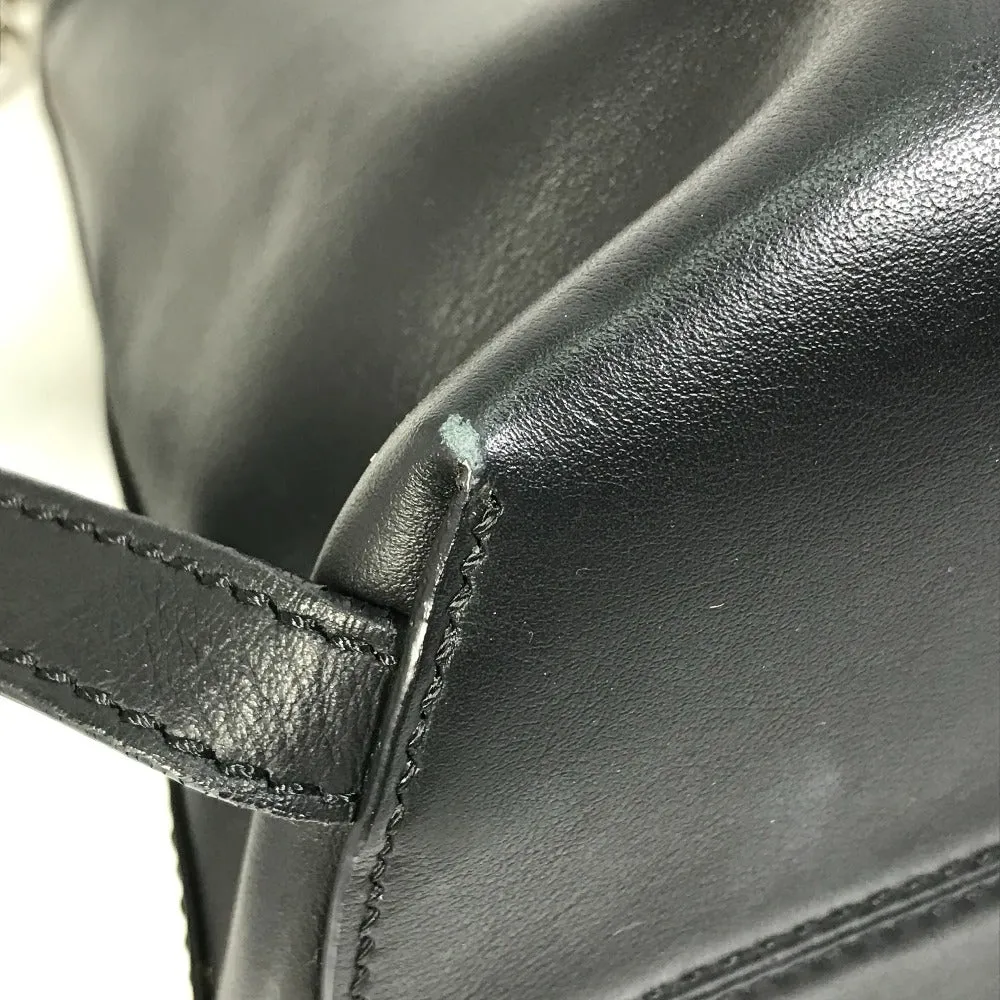 FENDI Backpack 8BZ042 leather black Bag to school Women Used