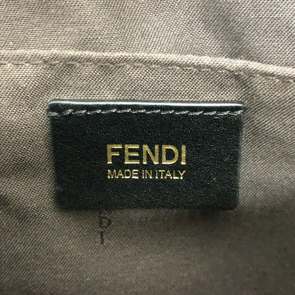 FENDI Business bag 8BT177 leather black Zip It mens Used