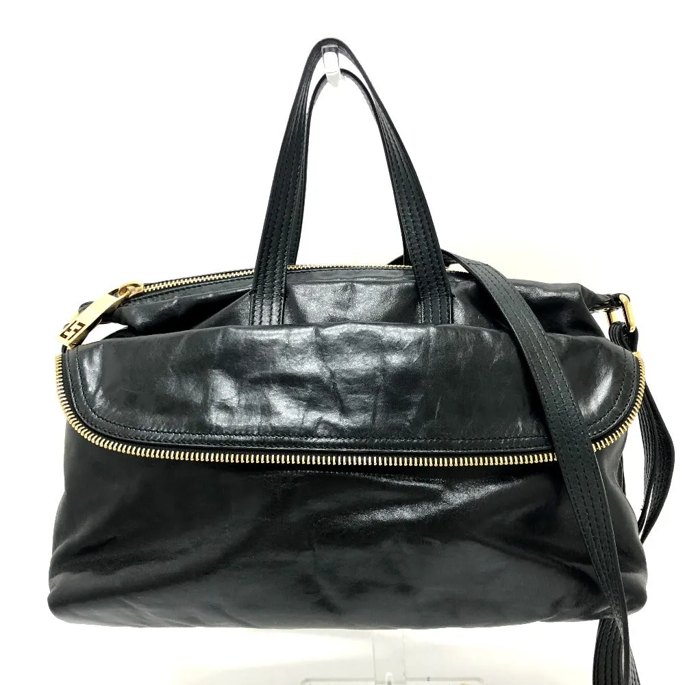 FENDI Business bag 8BT177 leather black Zip It mens Used