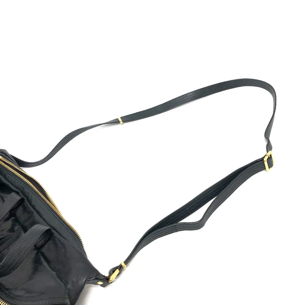 FENDI Business bag 8BT177 leather black Zip It mens Used