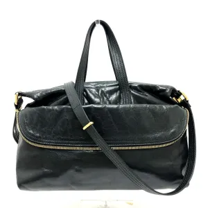 FENDI Business bag 8BT177 leather black Zip It mens Used