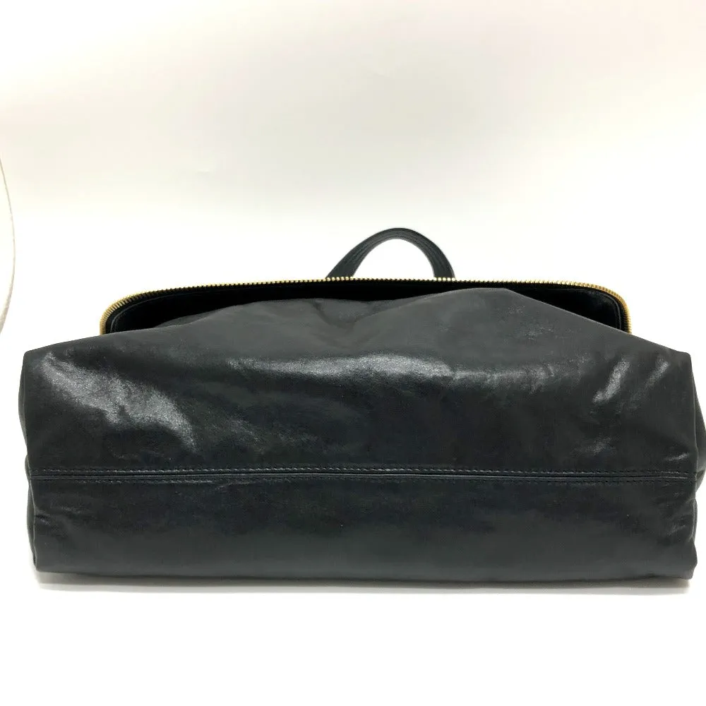 FENDI Business bag 8BT177 leather black Zip It mens Used