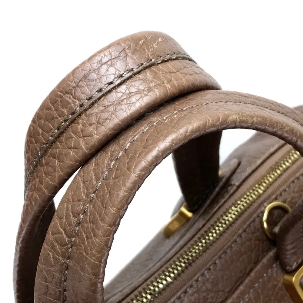 FENDI Handbag 8BL110 leather Brown Men's Women chameleon unisex(Unisex) Used