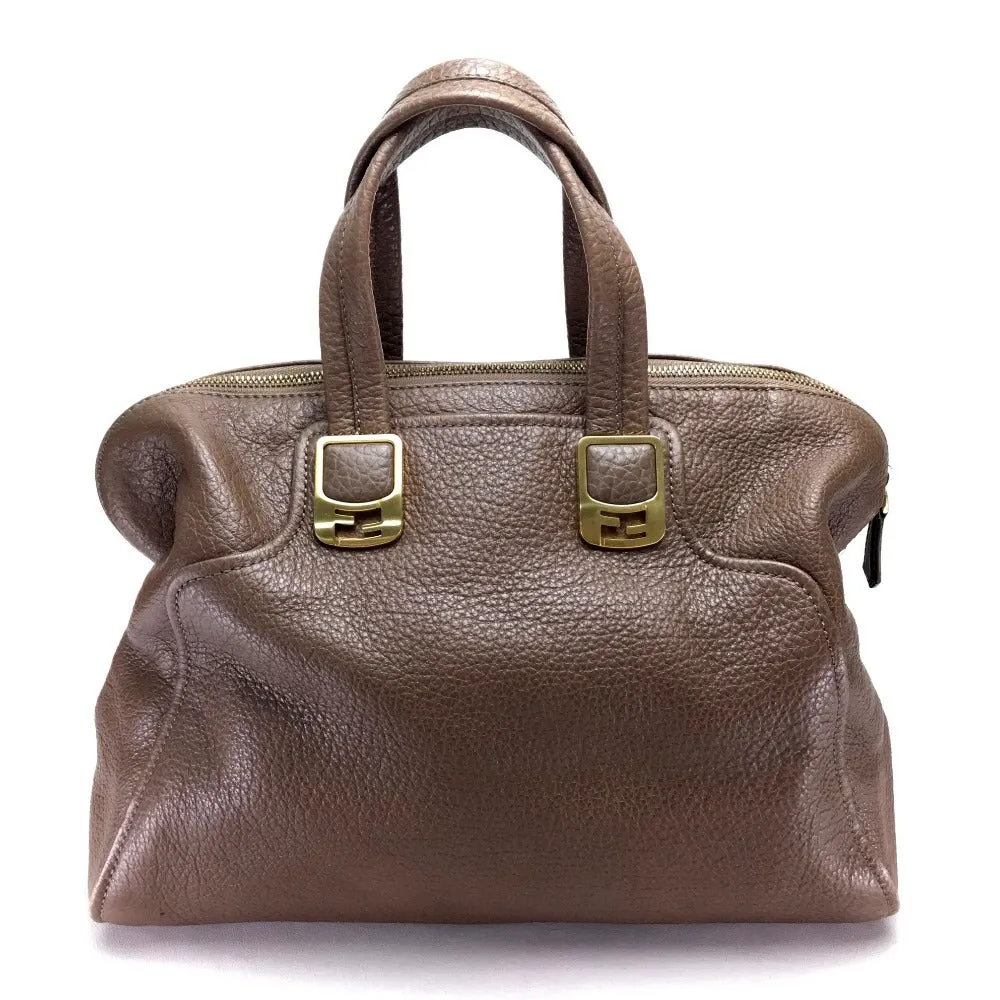 FENDI Handbag 8BL110 leather Brown Men's Women chameleon unisex(Unisex) Used