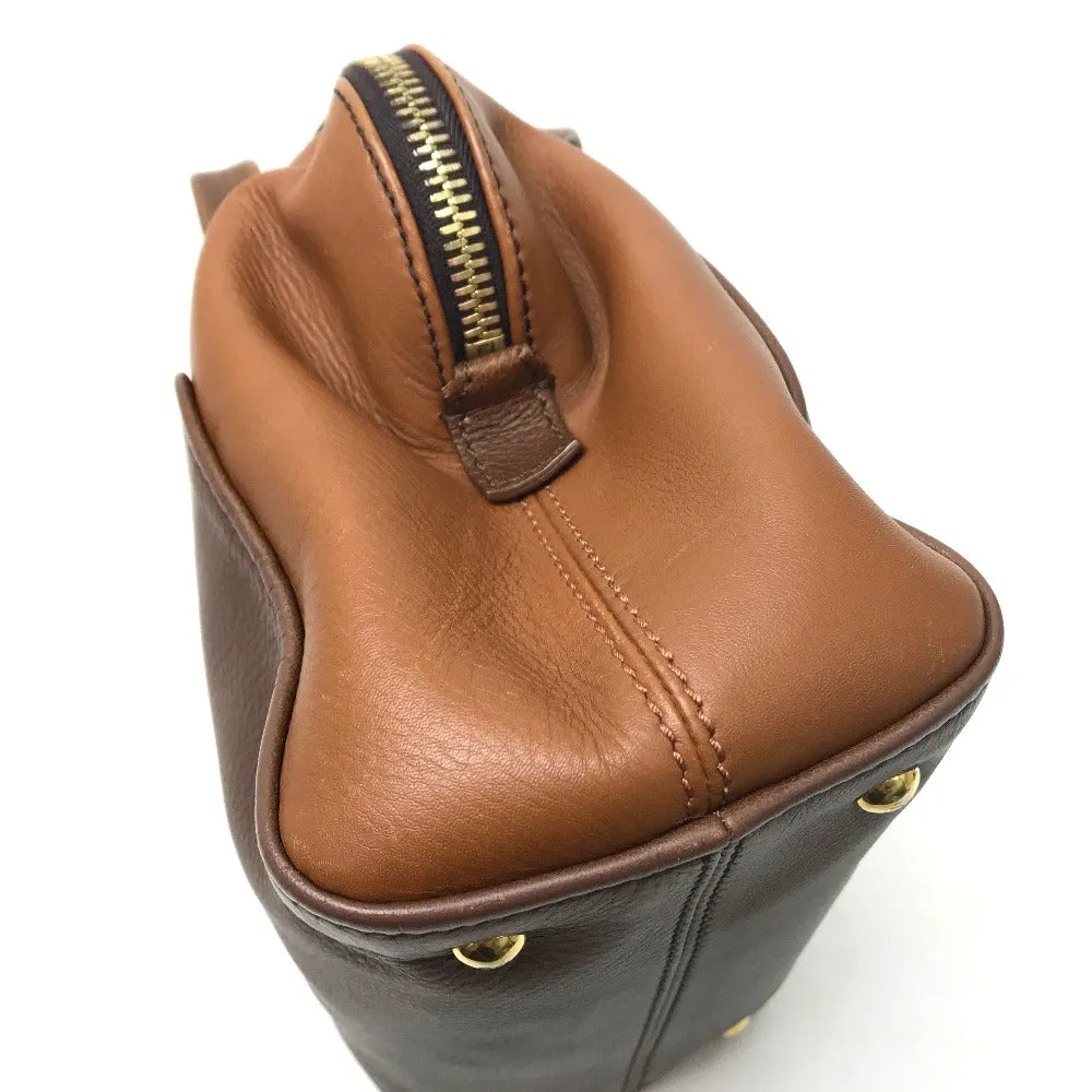 FENDI Handbag 8BL117 leather Brown chameleon Women Used