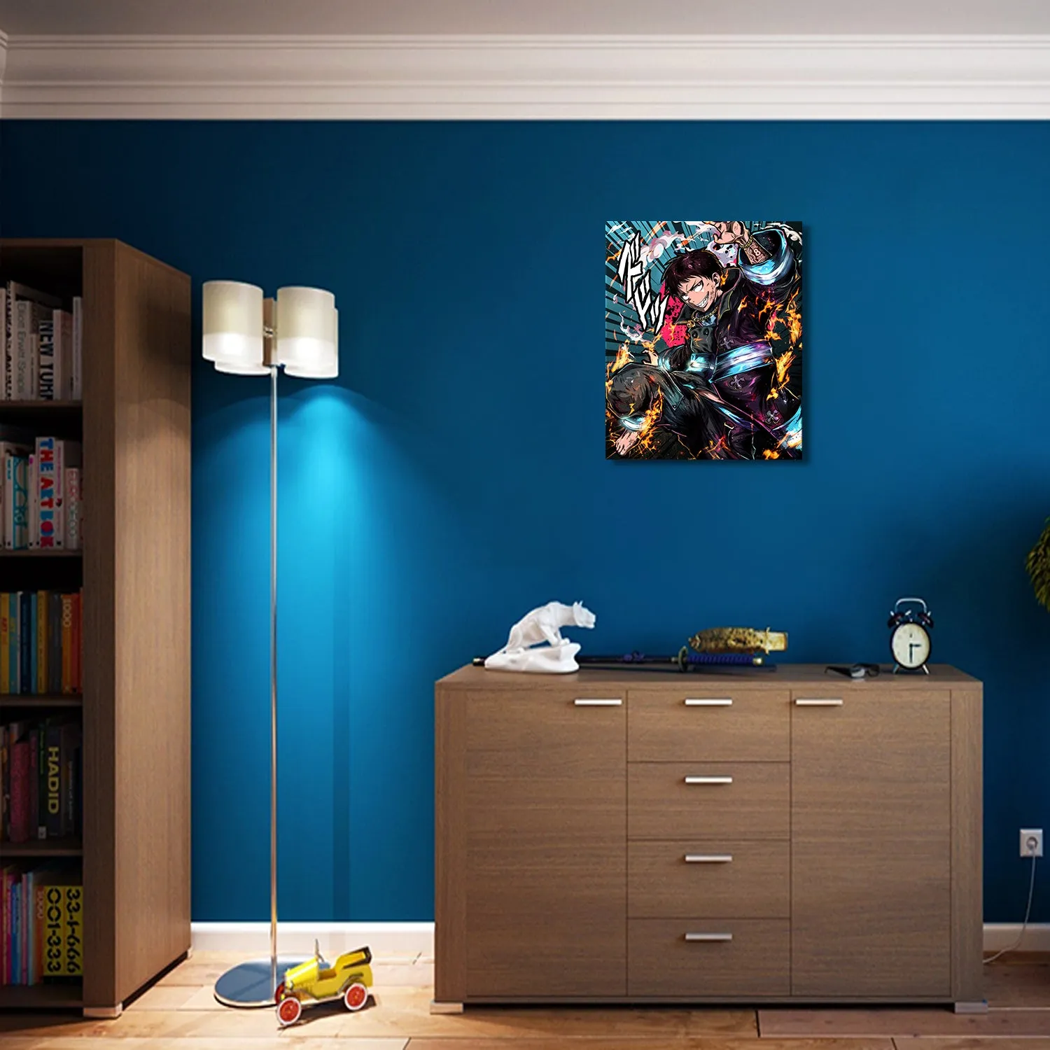 Fire Master Canvas Wall Art