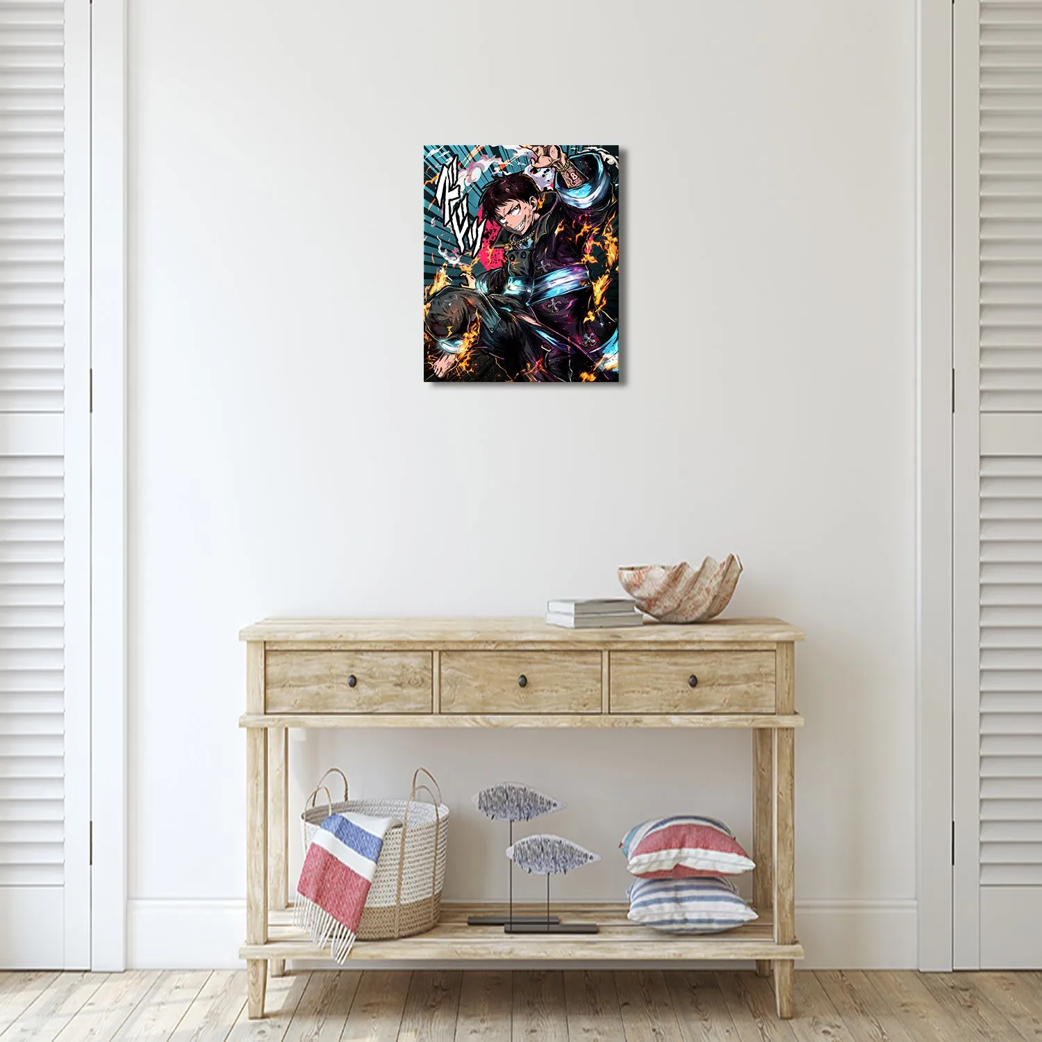 Fire Master Canvas Wall Art