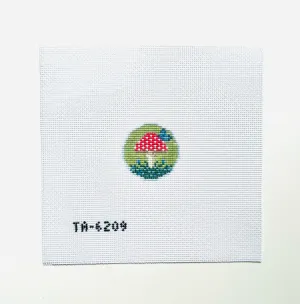 Fly Agaric Key Fob Insert Canvas