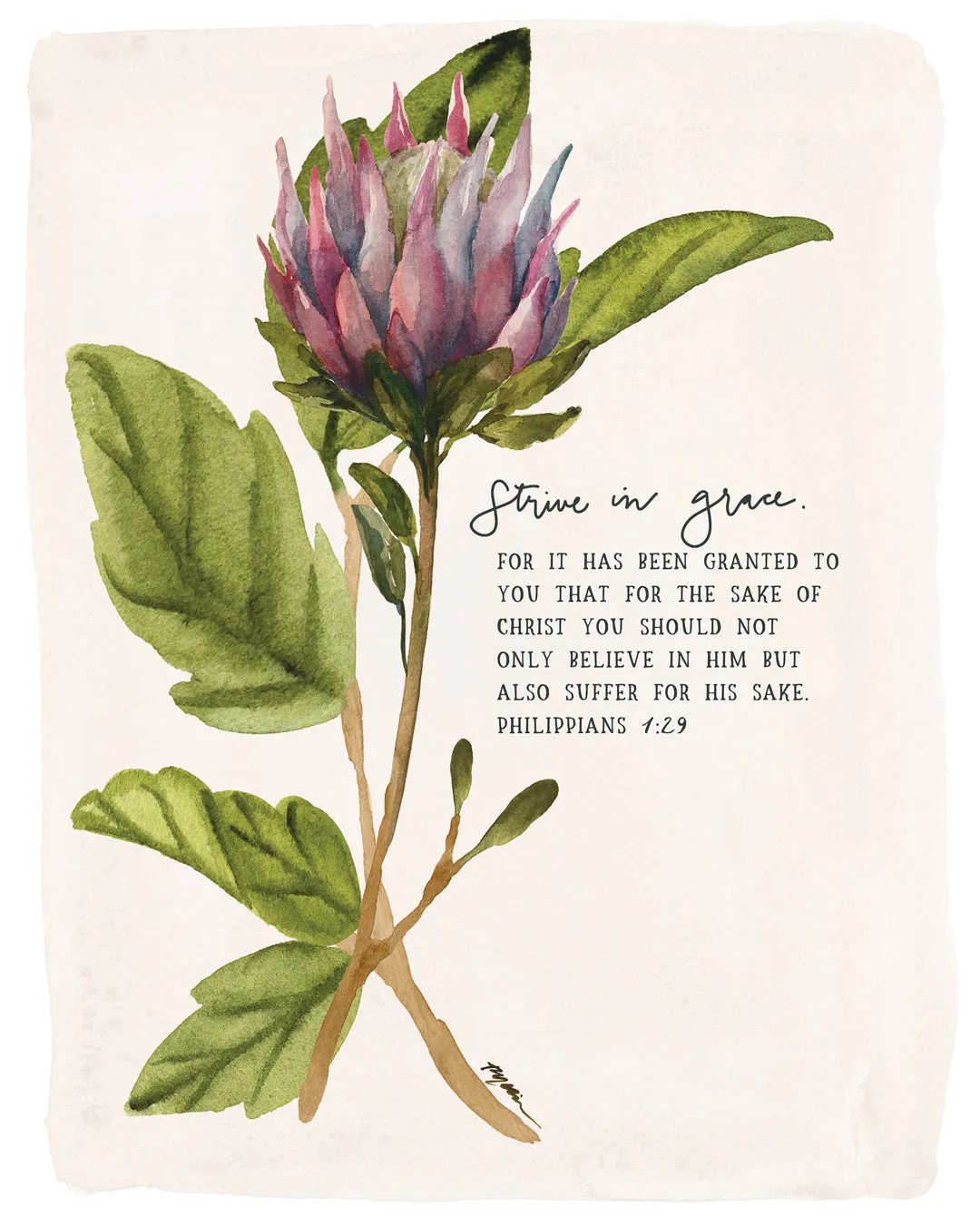 Foundation 12: Strive in Grace Canvas