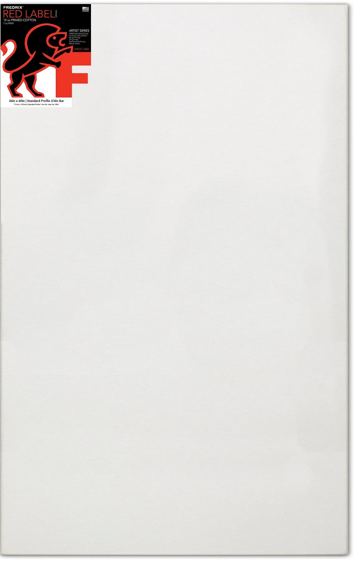 Fredrix TARA Stretched Canvas Gal Wrap 1-3/8"Bar (36 x 60)"or (91.44 x 152.40)cm