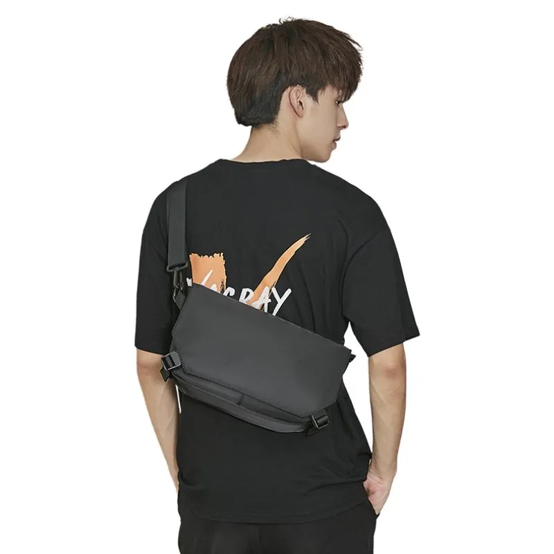 Full Black Messenger Bag