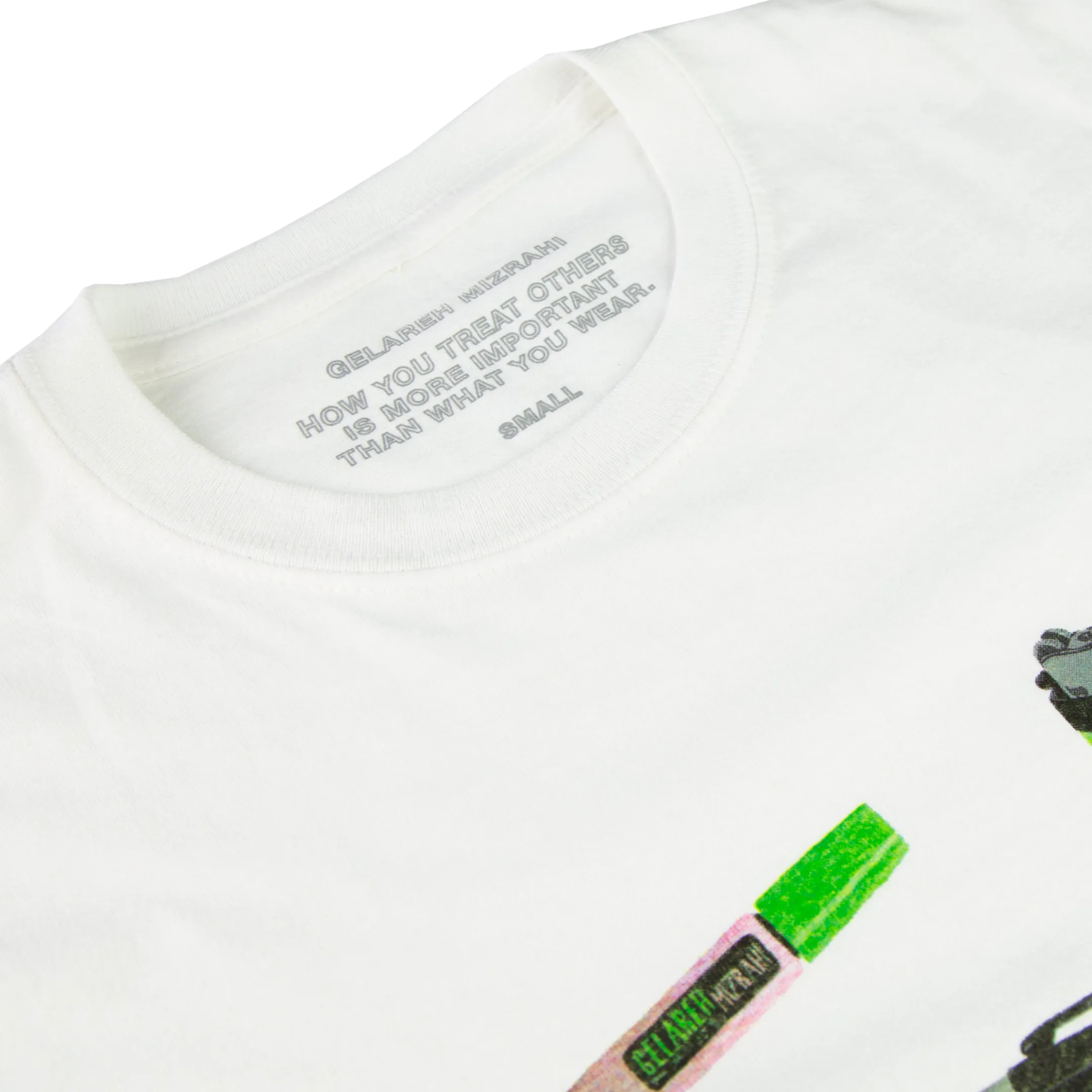 GELAREH MIZRAHI T-SHIRT SHORT SLEEVE WHAT'S IN YOUR MINI BAG