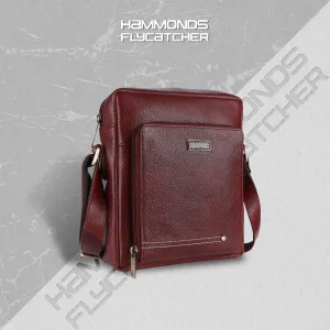 Genuine Leather Travel Messenger Sling Side Documents Bags| 1 Compartments |1 Inner Zipper pocket |1 front