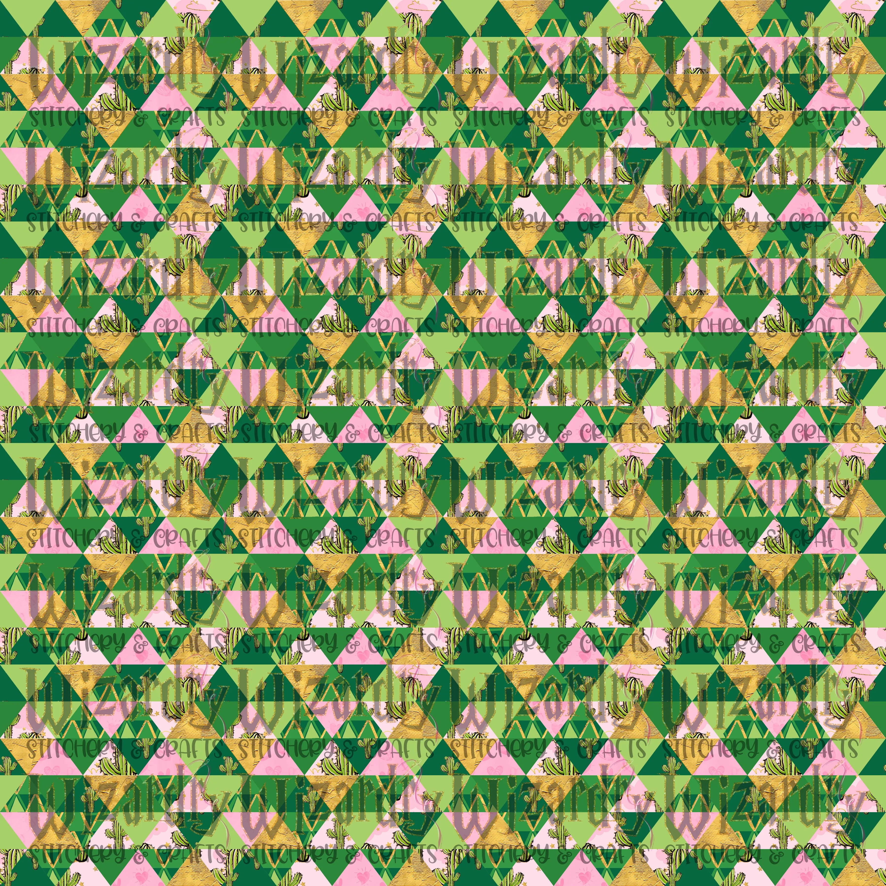 Geometric Cacti Fabric